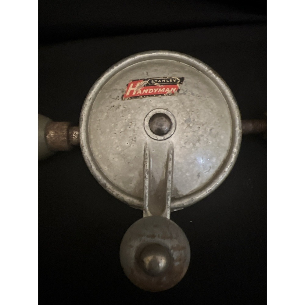 Vintage Stanley Handyman Hand Drill Mid Century Made In USA - Picture 3 of 15